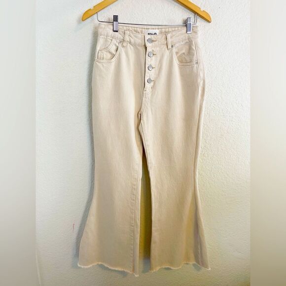 Rolla's Eastcoast Flare Jeans in beige natural NWT - Picture 4 of 7